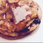 American Pancakes Blueberry Honey Dessert