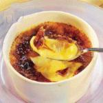 American Creme Brulee with Rhubarb and Saffron Dessert