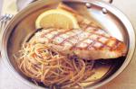 American Pasta With Chilli Oil And Grilled Swordfish glutenfree Recipe Dinner