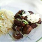 Lamb with Goat Cheese and Mint recipe