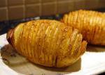 American Spicy Hasselback Potatoes Appetizer