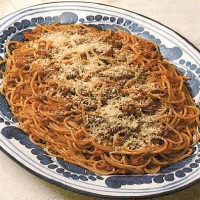 Italian Spaghetti Alla Bolognese Dinner