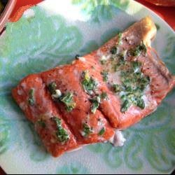 British Salmon in Herb Butter Lemon Appetizer