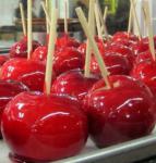 American Oldfashioned Red Candied Apples Dessert