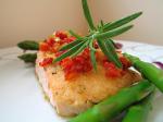American Herbed Salmon Fillets With Sundried Tomato Topping Dinner