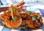 American Gingerhoney Glazed Shrimps BBQ Grill