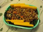 American Lentil Salad With Spinach Pecans and Cheddar Appetizer