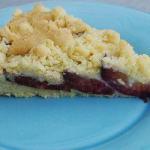 American Crumble Pie for Plums or to Quetsches Dessert