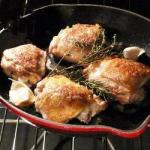 American Thighs of Chicken to the Garlic and Herbs Dinner