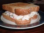 American Crab Salad Sandwich brown Bag Recipe Appetizer