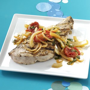 American Swordfish with Fennel and Tomatoes Appetizer