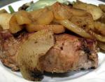 American Baked Pork Chops With Apple  Sherry Dessert