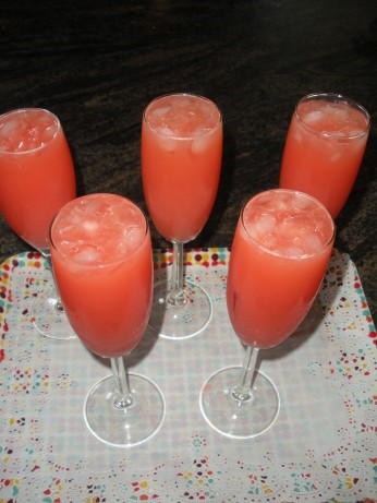 Canadian Blushing Rose Mimosa Appetizer