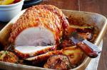 Australian Roast Pork With Caramelised Apples and Onion Recipe BBQ Grill