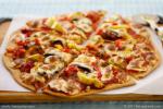 Artichoke Hearts Roasted Bell Pepper and Fresh Mozzarella Pizza recipe