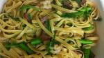 Canadian Linguine with Asparagus Bacon and Arugula Recipe Appetizer