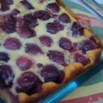 French Clafoutis of Cherries Classic Dessert