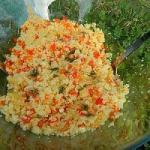 American Couscous Salad with Orange Dressing Appetizer