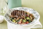 American Barbecued Lamb With Tomato And Burghul Salad Recipe Dinner