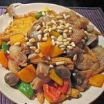 American Sauteed Vegetables in the Frying Pan Dessert