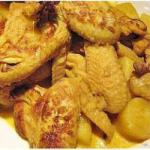Wings of Chicken Curry and Coconut recipe