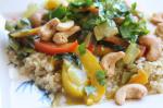American Colorful Cashew Curry Appetizer