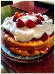 American Easy Double Strawberry Layer Cake Dessert