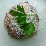American Risotto with Sheets of Beetroot Appetizer