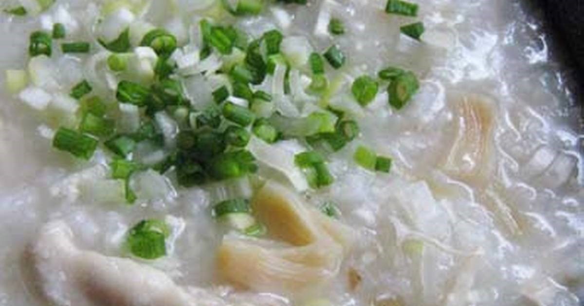 Chinese Rich and So Yummy Chinese Rice Porridge With Scallops and Chicken 1 Appetizer