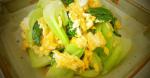 Chinese Speedy Side Dish Bok Choy and Egg Stir Fry with Ginger 1 Appetizer