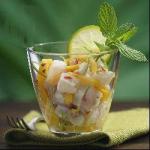 Canadian Tartar of Royal Sea Bream Lemon and Green Mango Appetizer