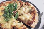 American Chipolata And Tomato Pizza Recipe Appetizer
