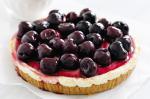 American Cheesecake With Frangelico Cherries Recipe Dessert