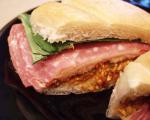 Australian Artichoke Provolone Cheese and Salami Sandwiches Appetizer