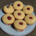 Australian Lemon Muffins with Raspberries Dessert