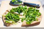 American Arugula and Mozzarella Pizza with Garlicolive Oil Dinner