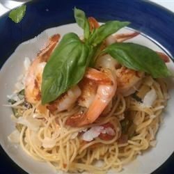 Australian Angel Hair Pasta with Shrimp and Basil Recipe Appetizer