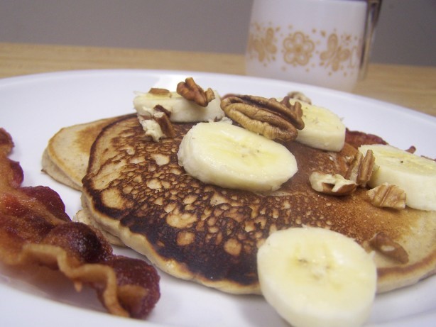 American Banana Pecan Buttermilk Pancakes Appetizer