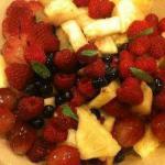 American Fruit Salad in Maple Syrup Dessert