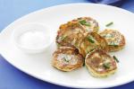 American Ricotta And Herb Fritters Recipe Appetizer