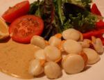 American Scallops With Curry Chive Mayonnaise Appetizer