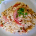American Risotto of Linguica Toscana Appetizer