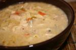 American Lazy Slow Cooker Creamy Chicken Noodle Soup Appetizer