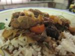 American Middle Eastern Slowcooked Stew With Lamb Chickpeas and Figs Dinner