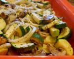 American Roasted Zucchini Mushrooms and Onions Appetizer