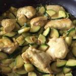 American Chicken with Courgettes and Curry Appetizer