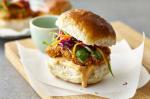 Australian Asianstyle Pork Schnitzel Burger Recipe Appetizer