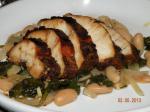 Balsamic Chicken With White Beans and Wilted Spinachrachael Ray recipe