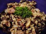American Budweiser Wild Rice and Sausage Dinner
