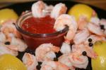 American Perfect Boiled Shrimp and Cocktail Sauce Dinner